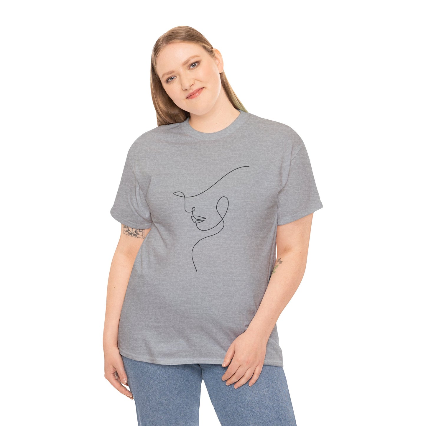 Woman Face - Unisex Heavy Cotton Tee