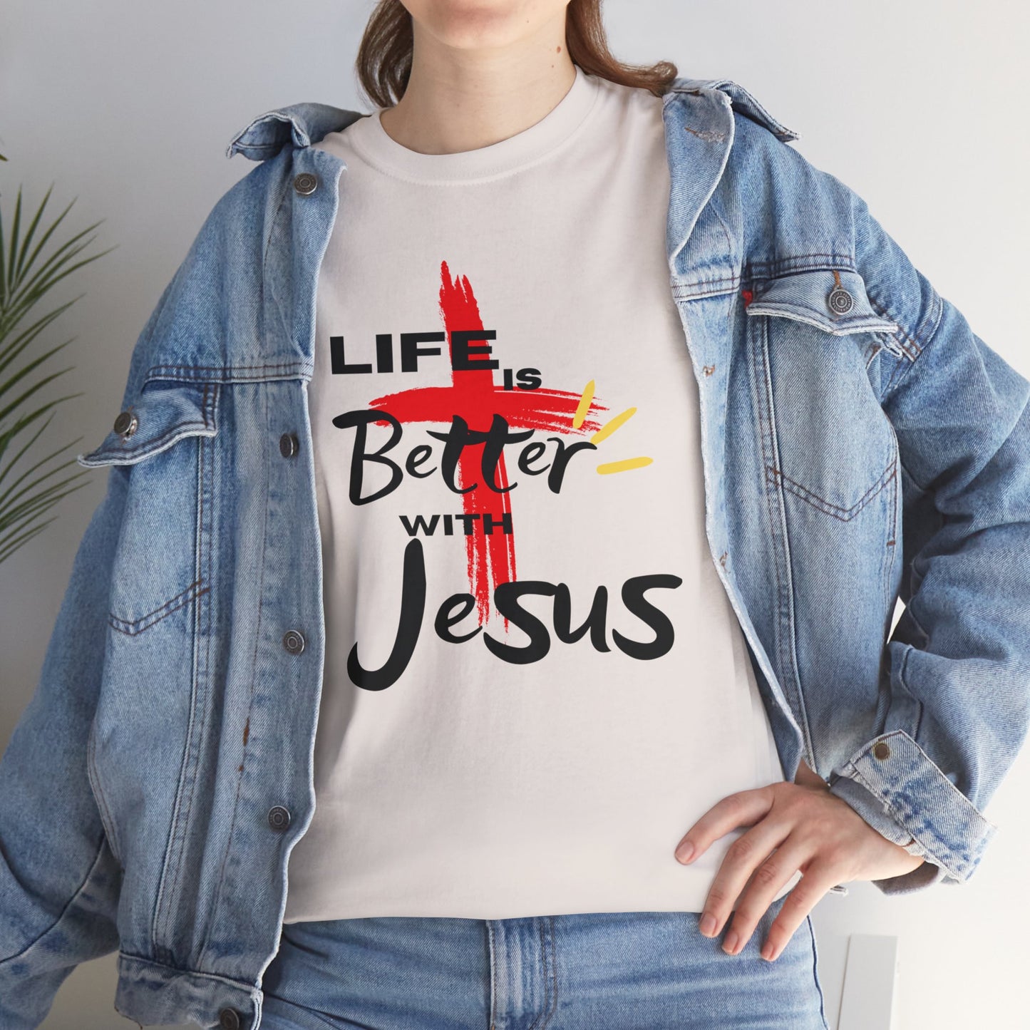 Life is Better with Jesus - Unisex Heavy Cotton Tee