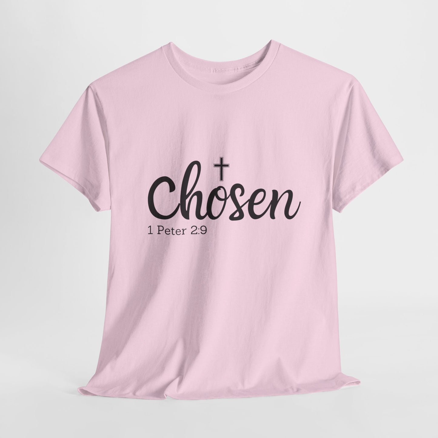 Religious Tee with 'Chosen by God' Quote