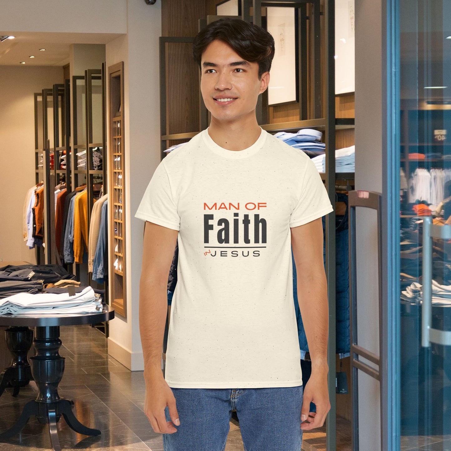 Christian Tee - Man of Faith