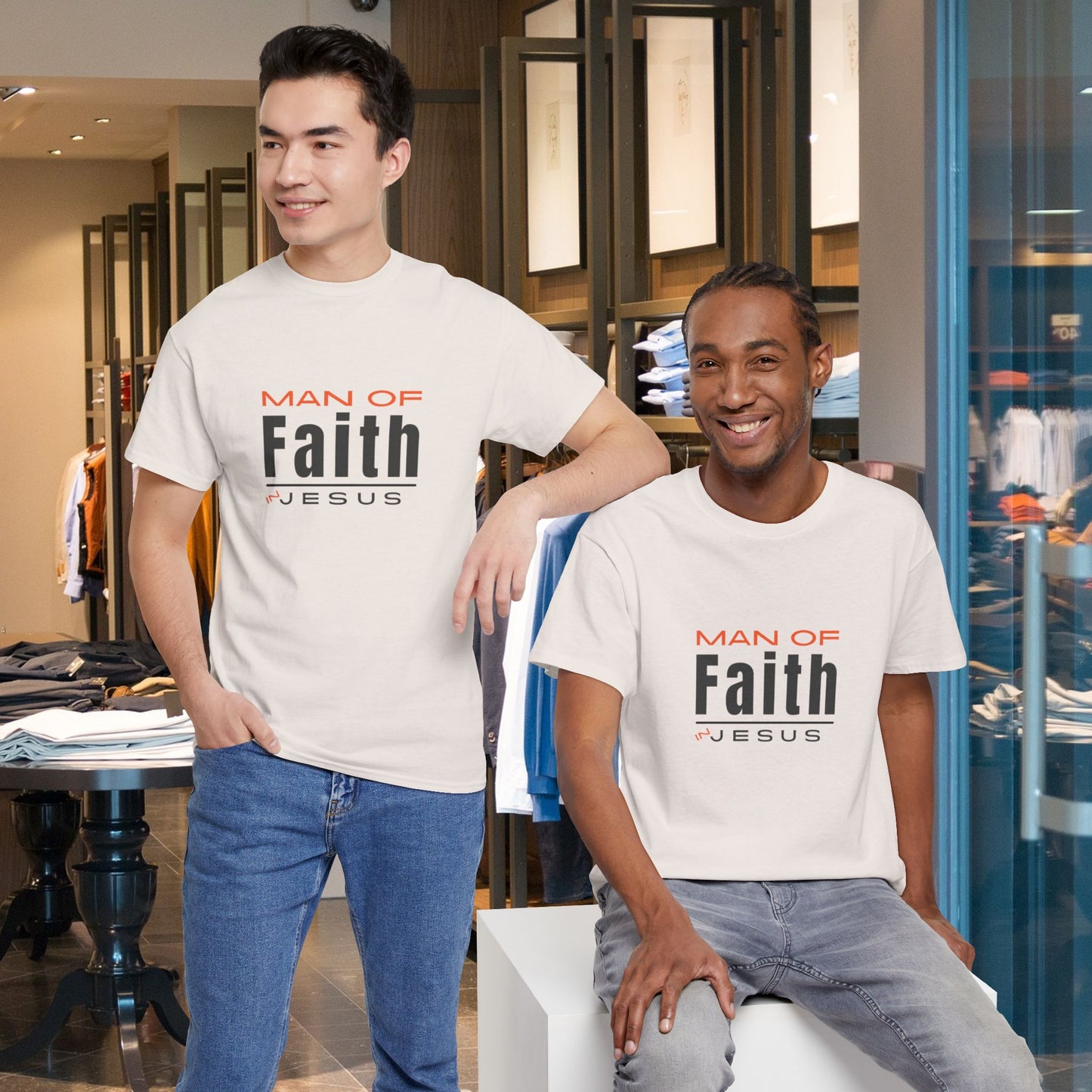 Christian Tee - Man of Faith