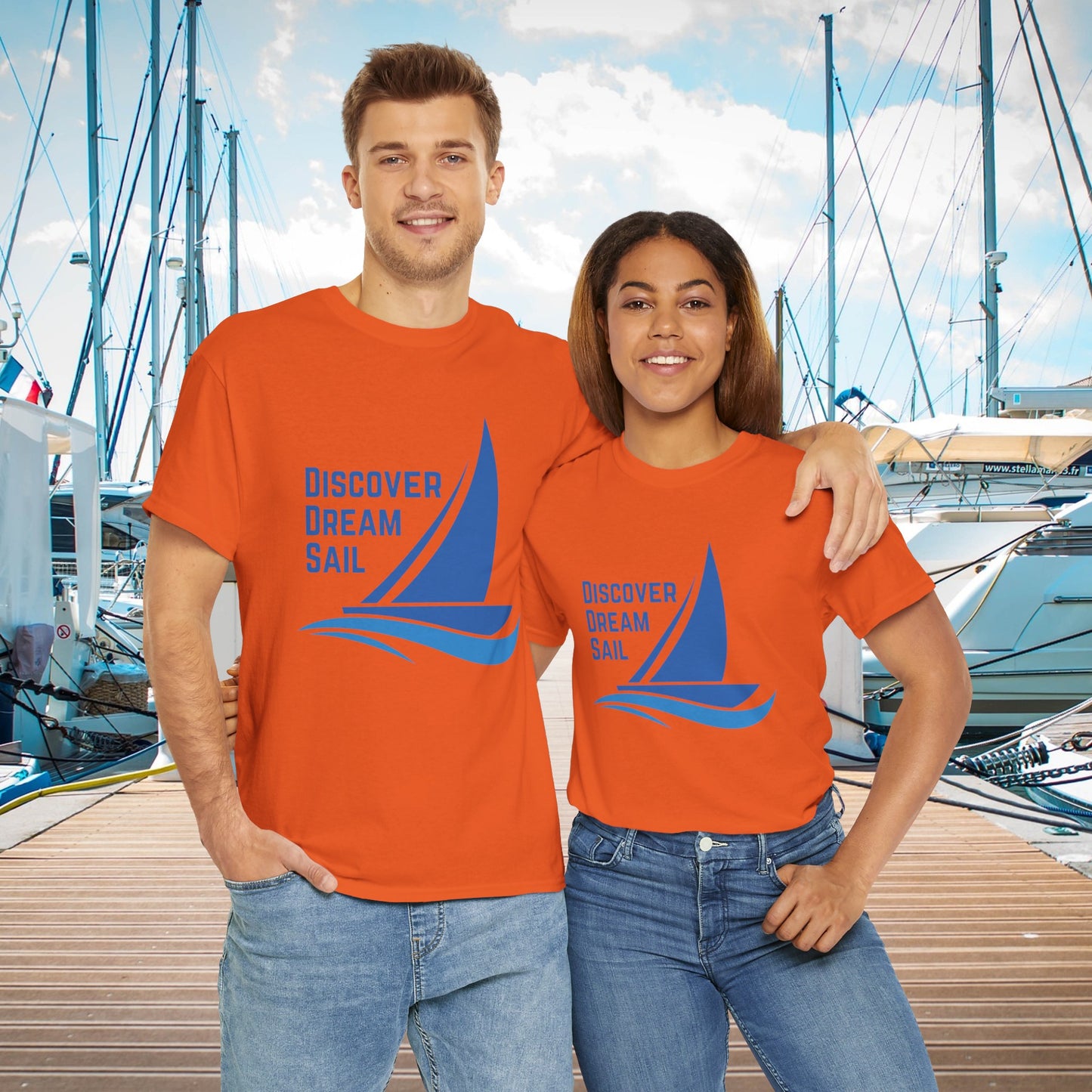 Discover Dream Sail - Unisex Heavy Cotton Tee