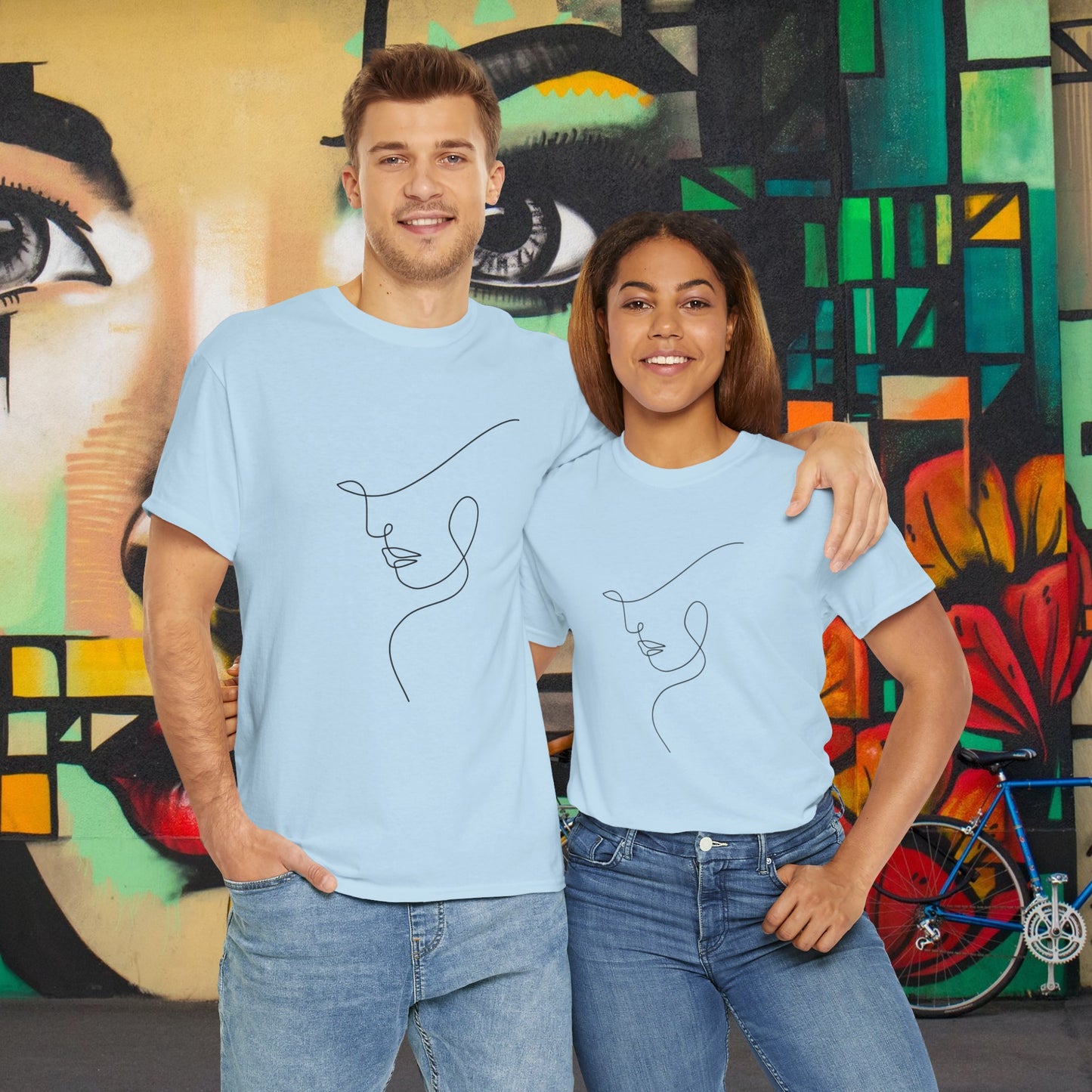 Woman Face - Unisex Heavy Cotton Tee