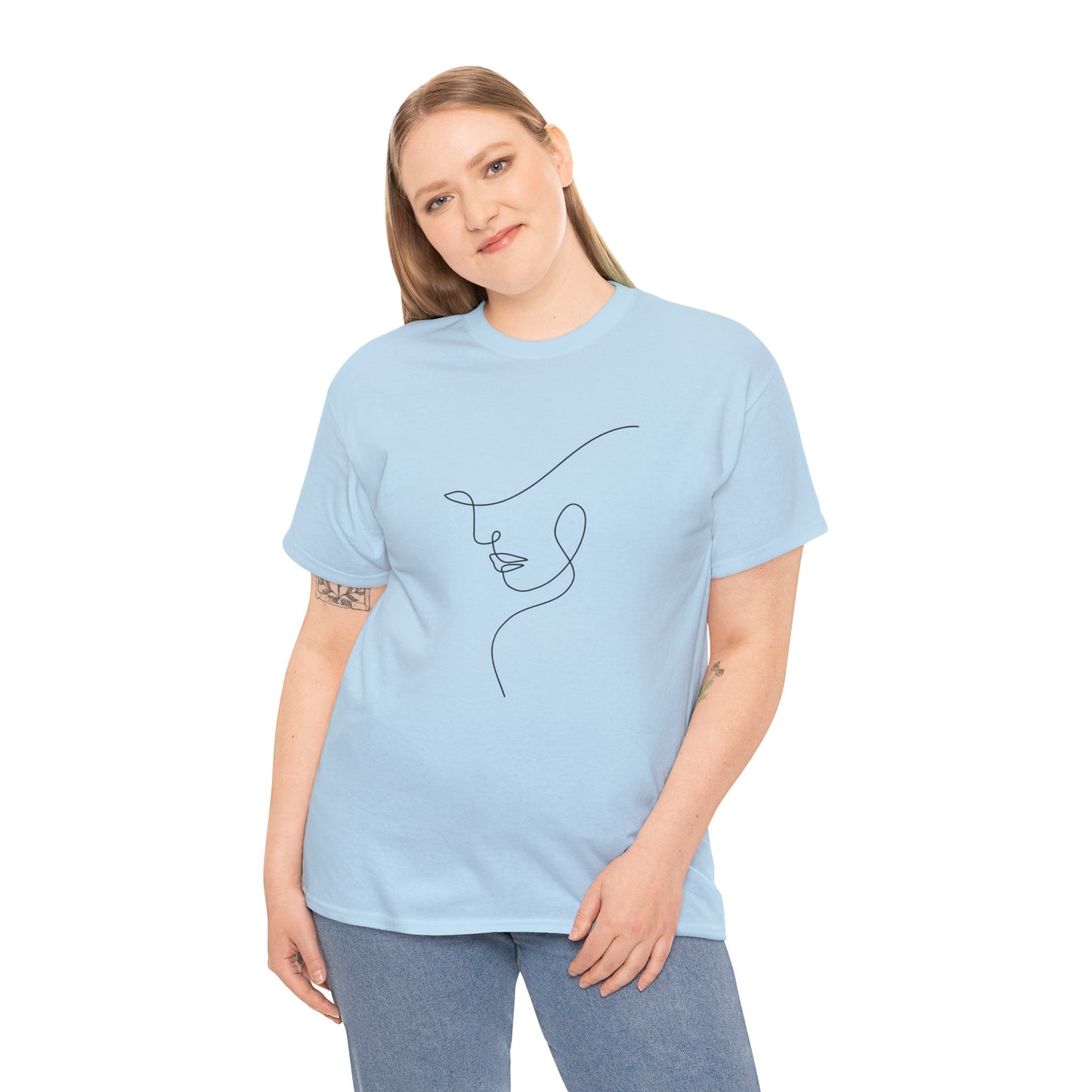 Woman Face - Unisex Heavy Cotton Tee