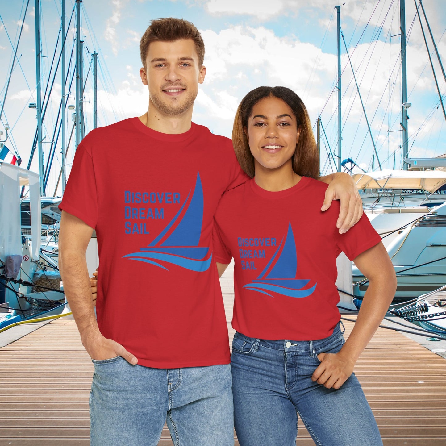 Discover Dream Sail - Unisex Heavy Cotton Tee