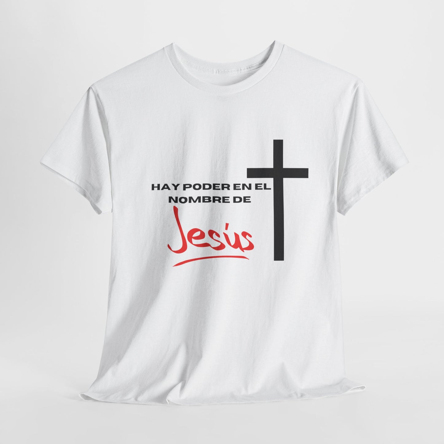 Hay poder en Jesus - Spanish - Unisex Heavy Cotton Tee