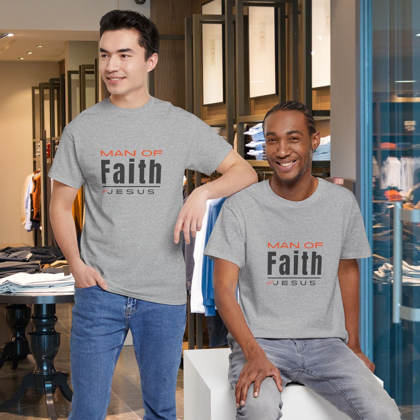 Christian Tee - Man of Faith