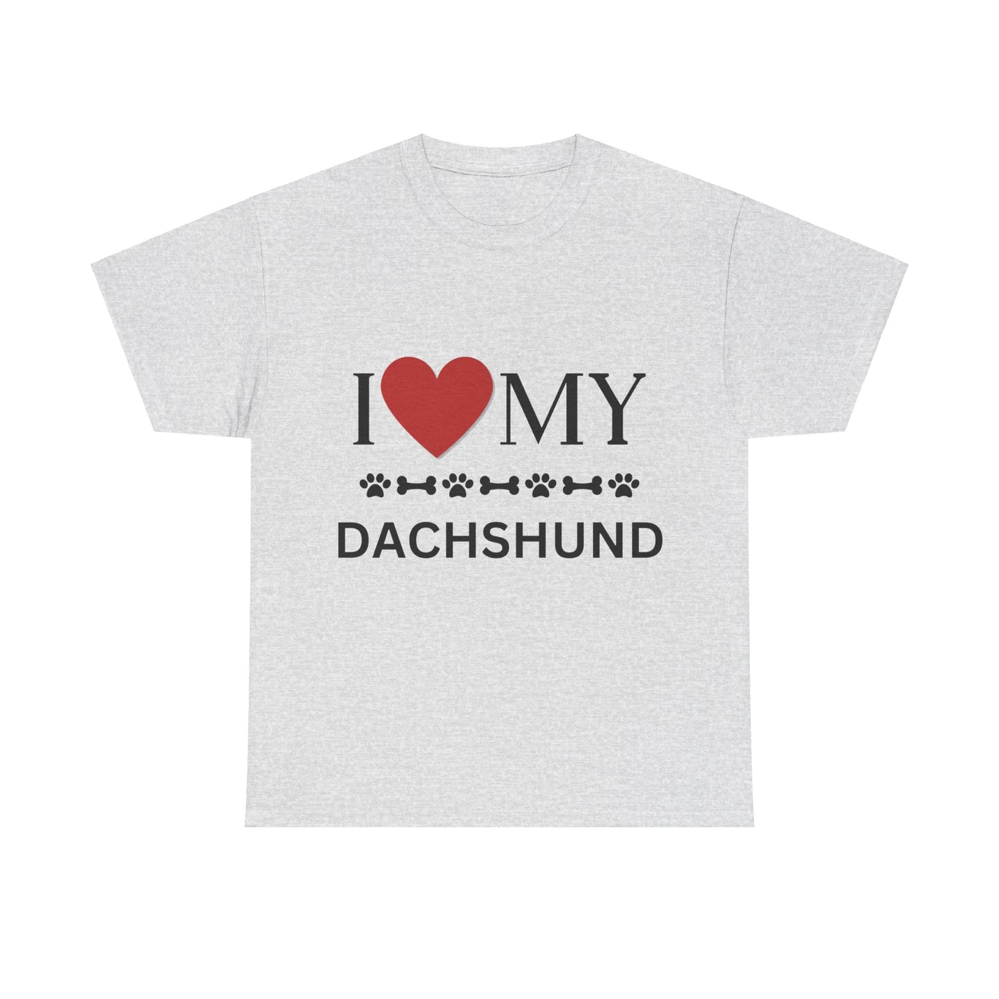 Love my Dachshund - Unisex Heavy Cotton Tee