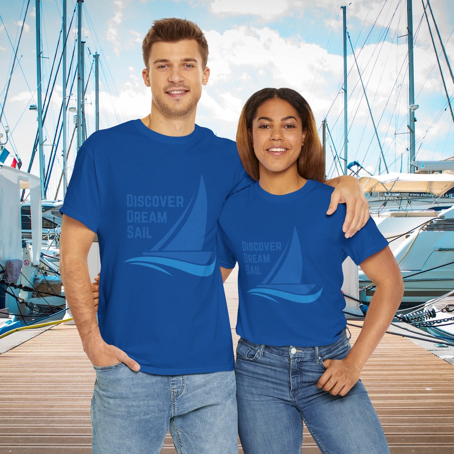 Discover Dream Sail - Unisex Heavy Cotton Tee
