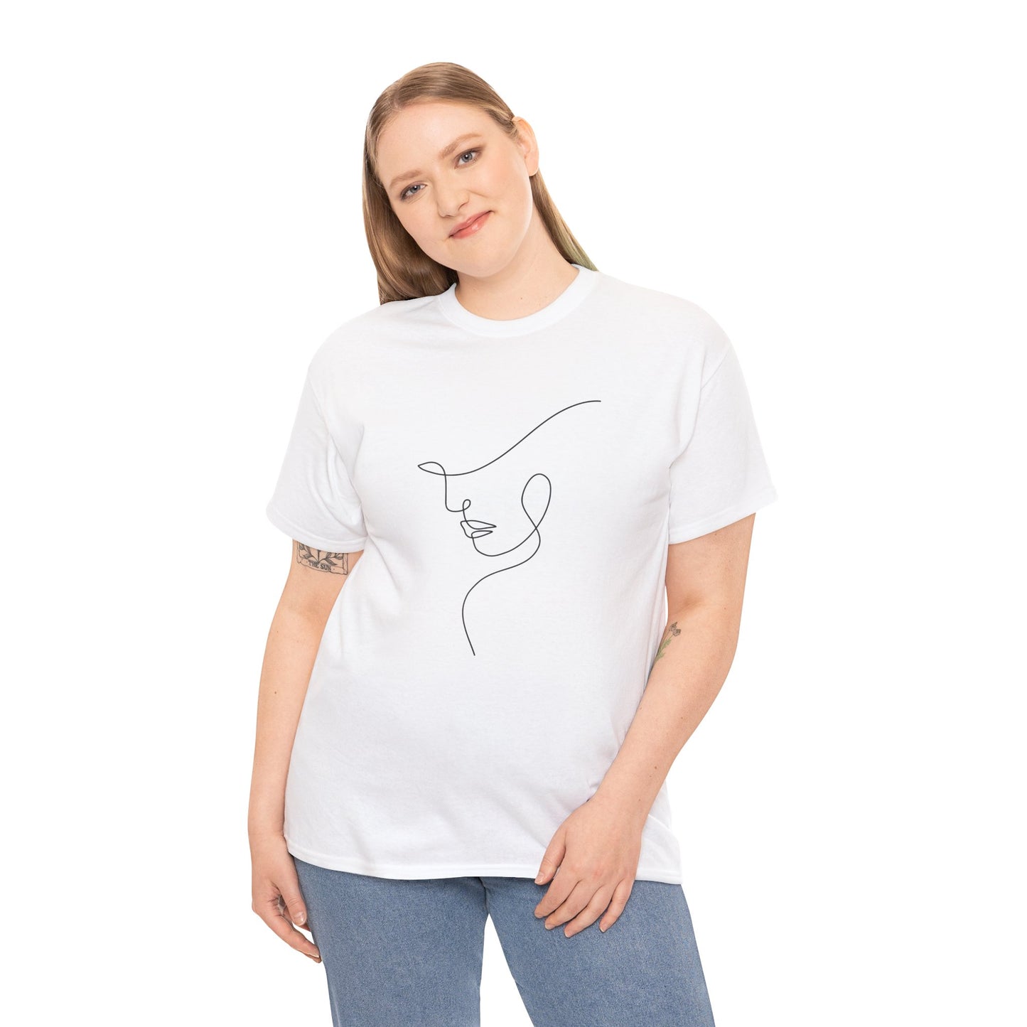 Woman Face - Unisex Heavy Cotton Tee