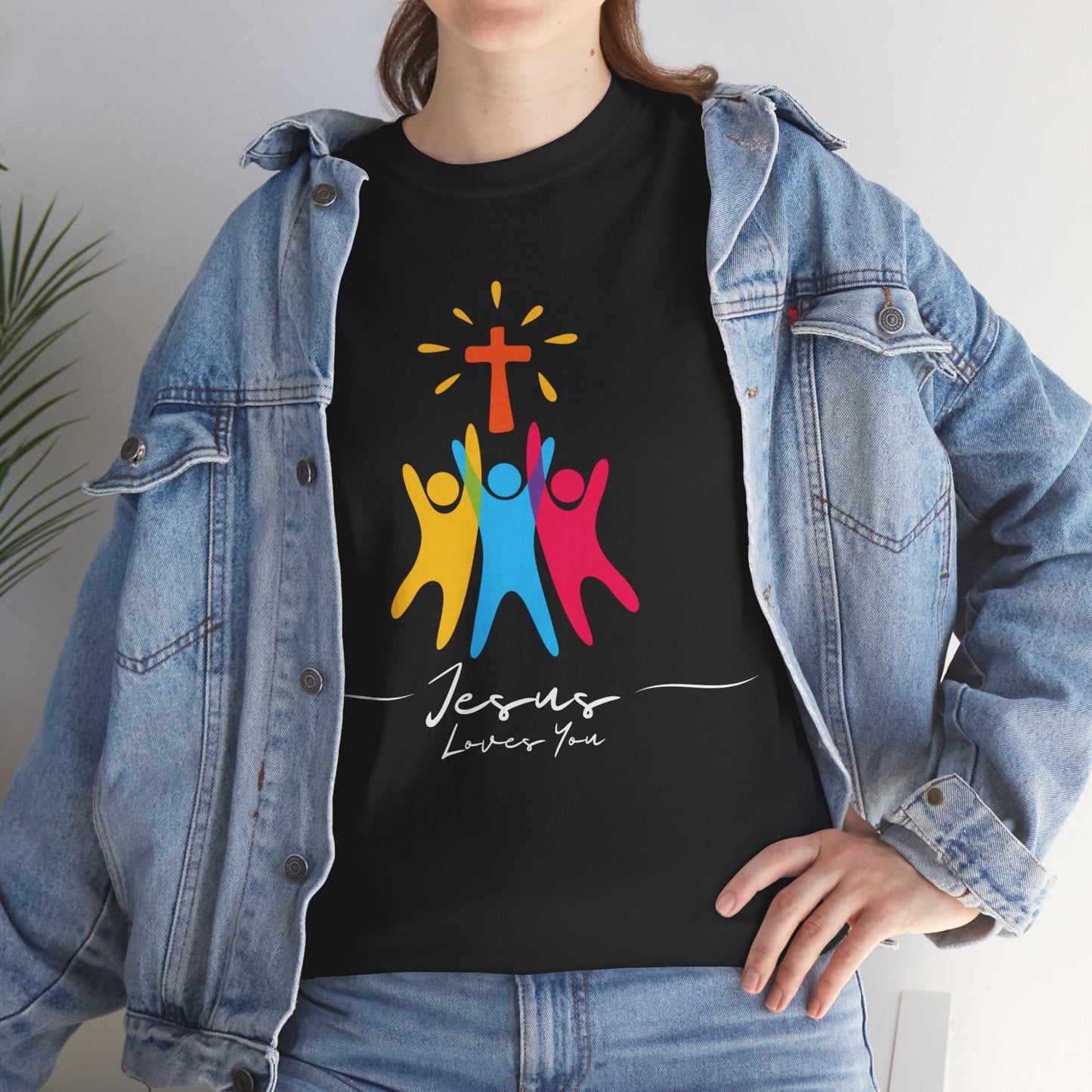 Jesus Loves You - Unisex Heavy Cotton Tee