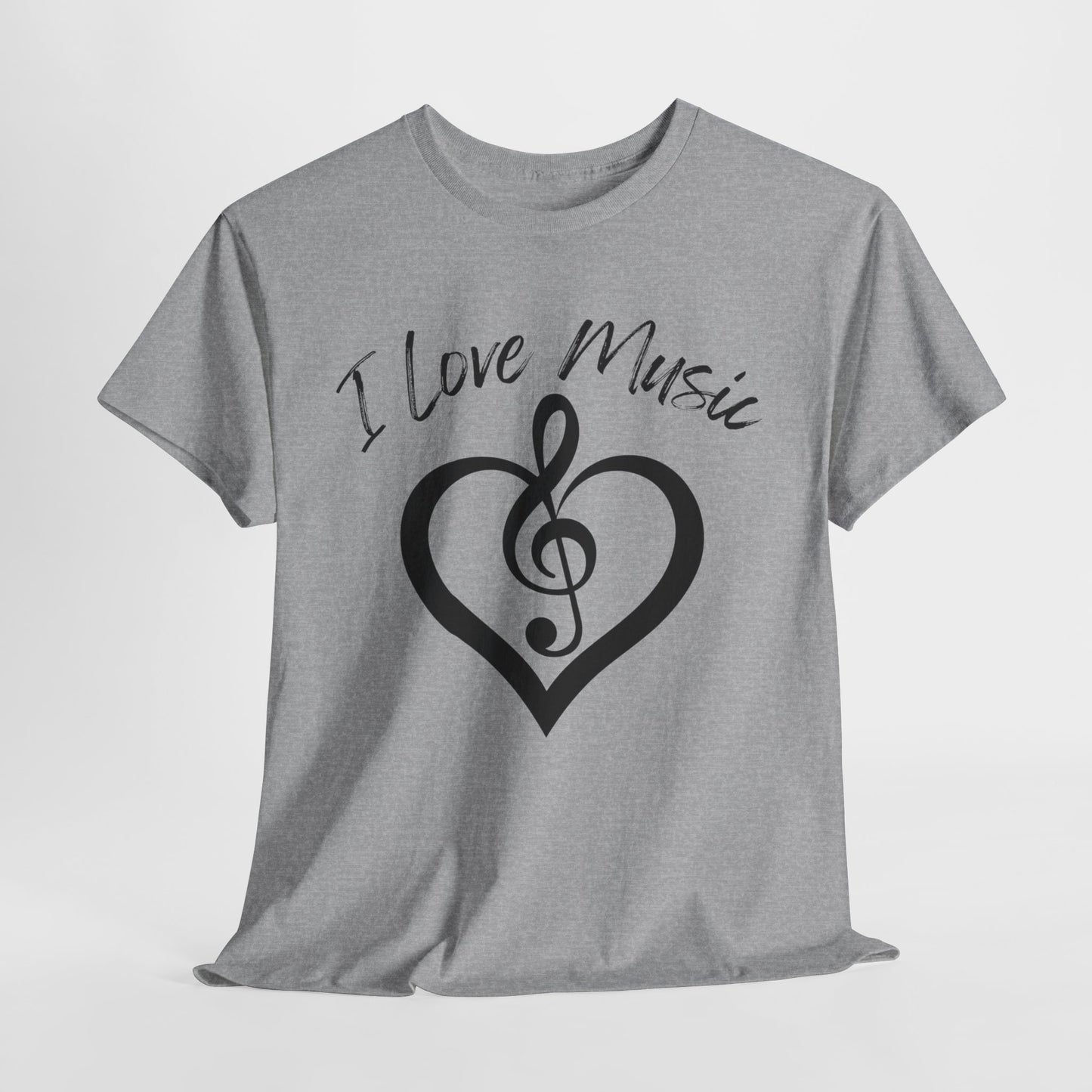 I Love Music - Unisex Heavy Cotton Tee