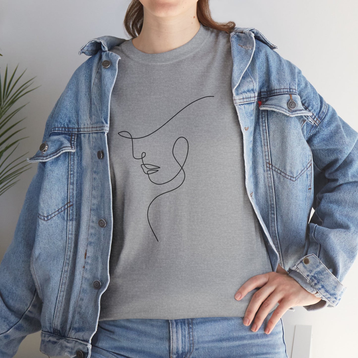 Woman Face - Unisex Heavy Cotton Tee