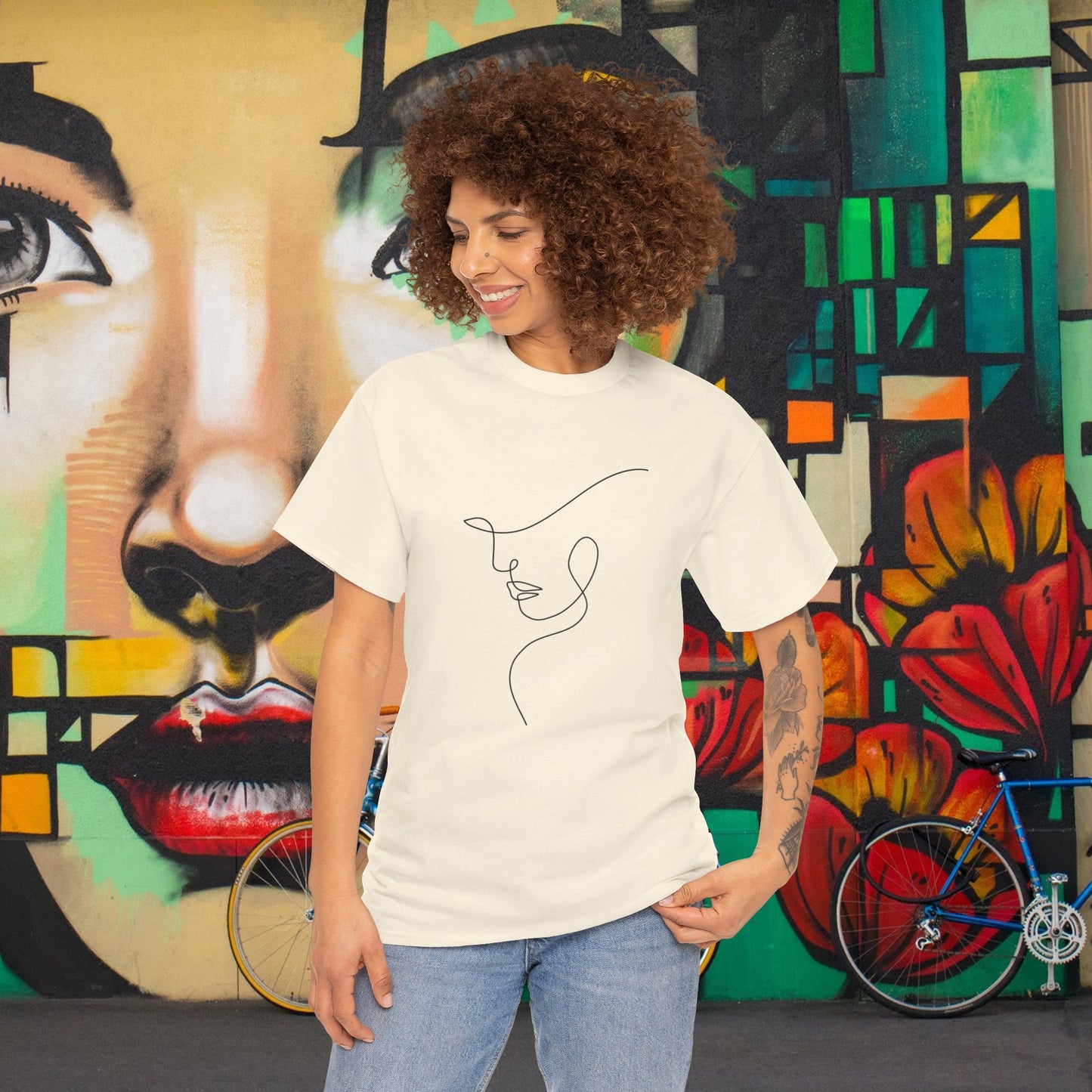 Woman Face - Unisex Heavy Cotton Tee