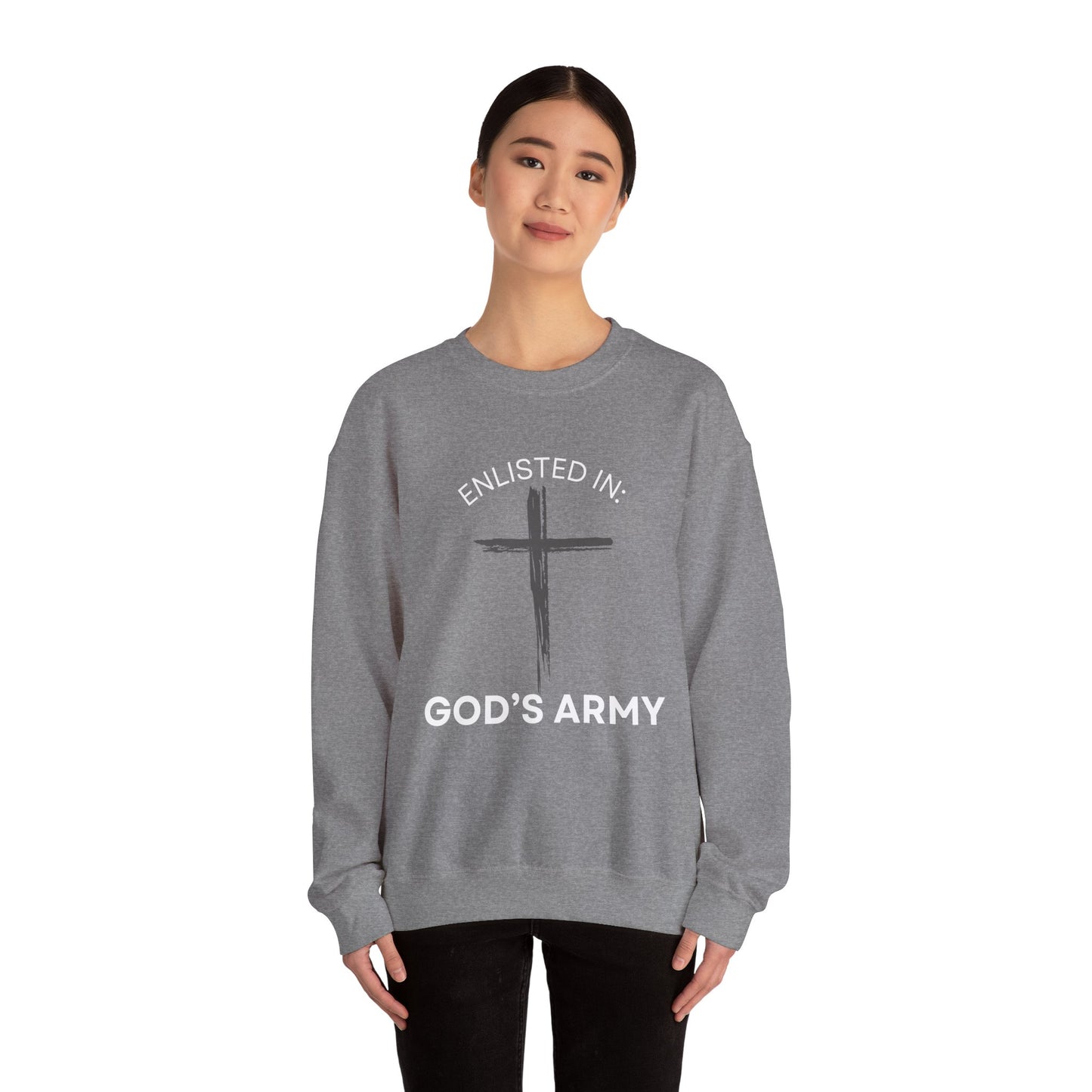 Enlisted in God’s Unisex Heavy Blend™ Crewneck Sweatshirt