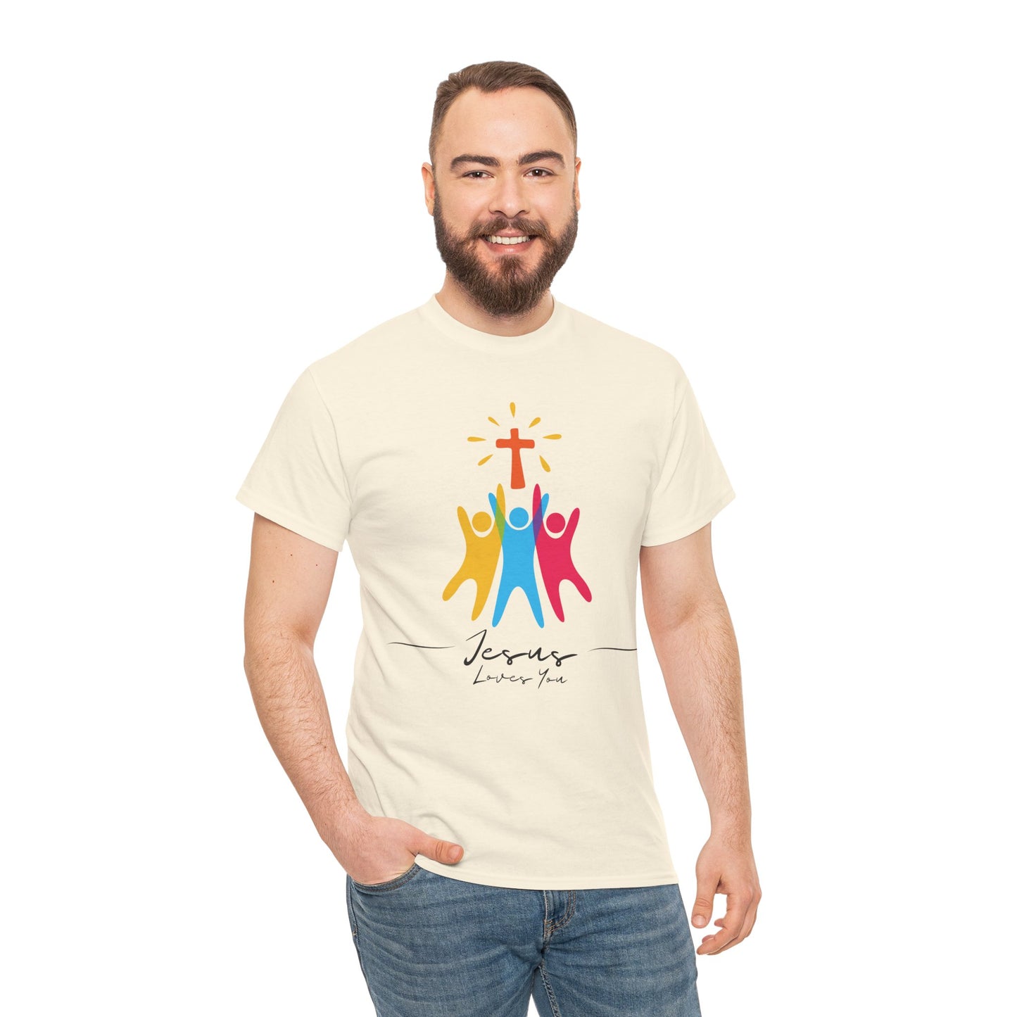 Jesus Loves You - Unisex Heavy Cotton Tee