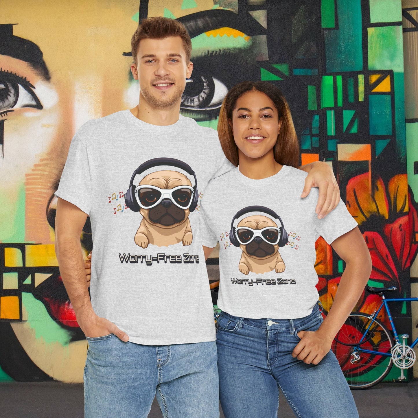 Worry-Free Zone - Unisex Heavy Cotton Tee