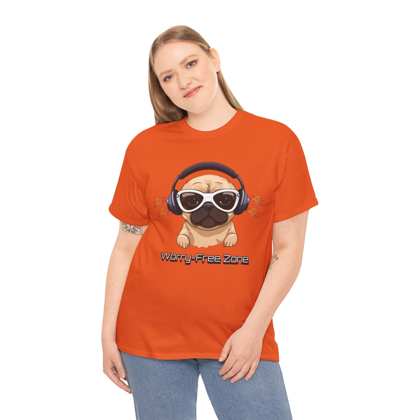 Worry-Free Zone - Unisex Heavy Cotton Tee