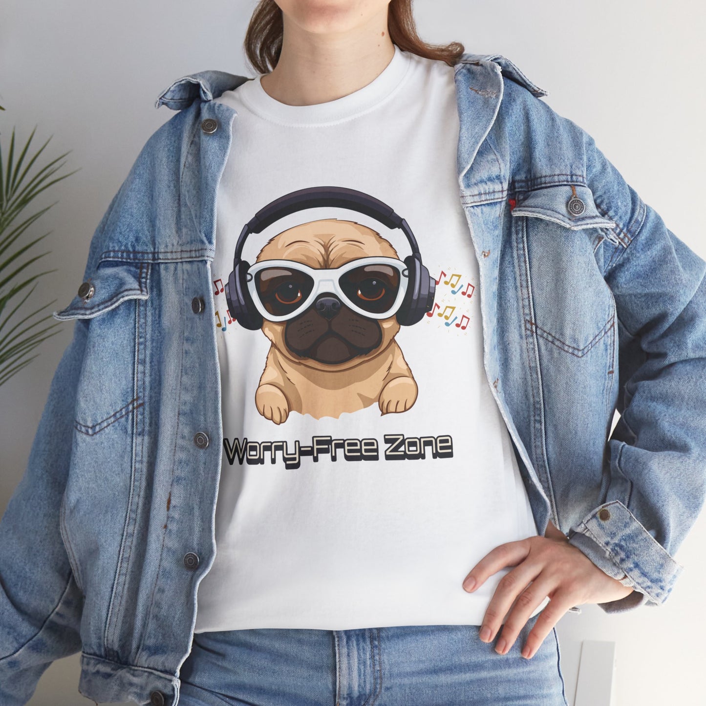 Worry-Free Zone - Unisex Heavy Cotton Tee