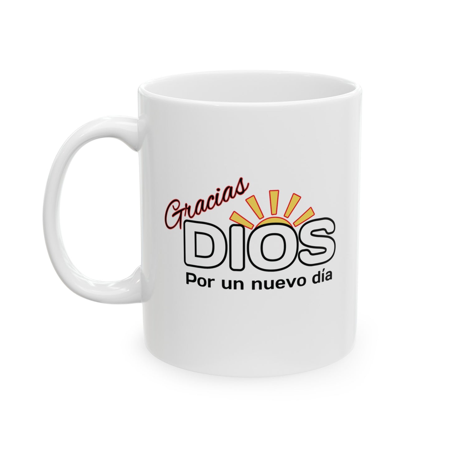Gracias Dios - Ceramic Mug, (11oz)