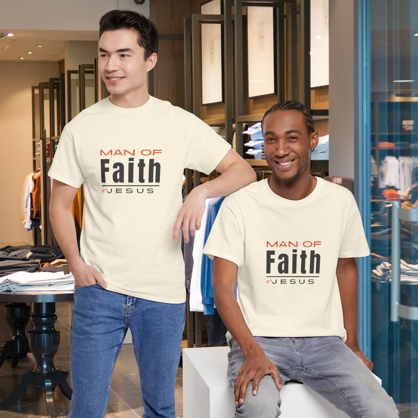 Christian Tee - Man of Faith