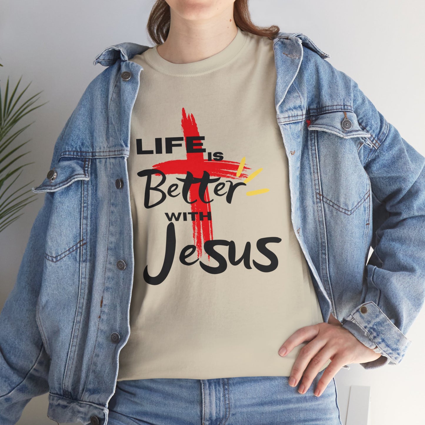 Life is Better with Jesus - Unisex Heavy Cotton Tee