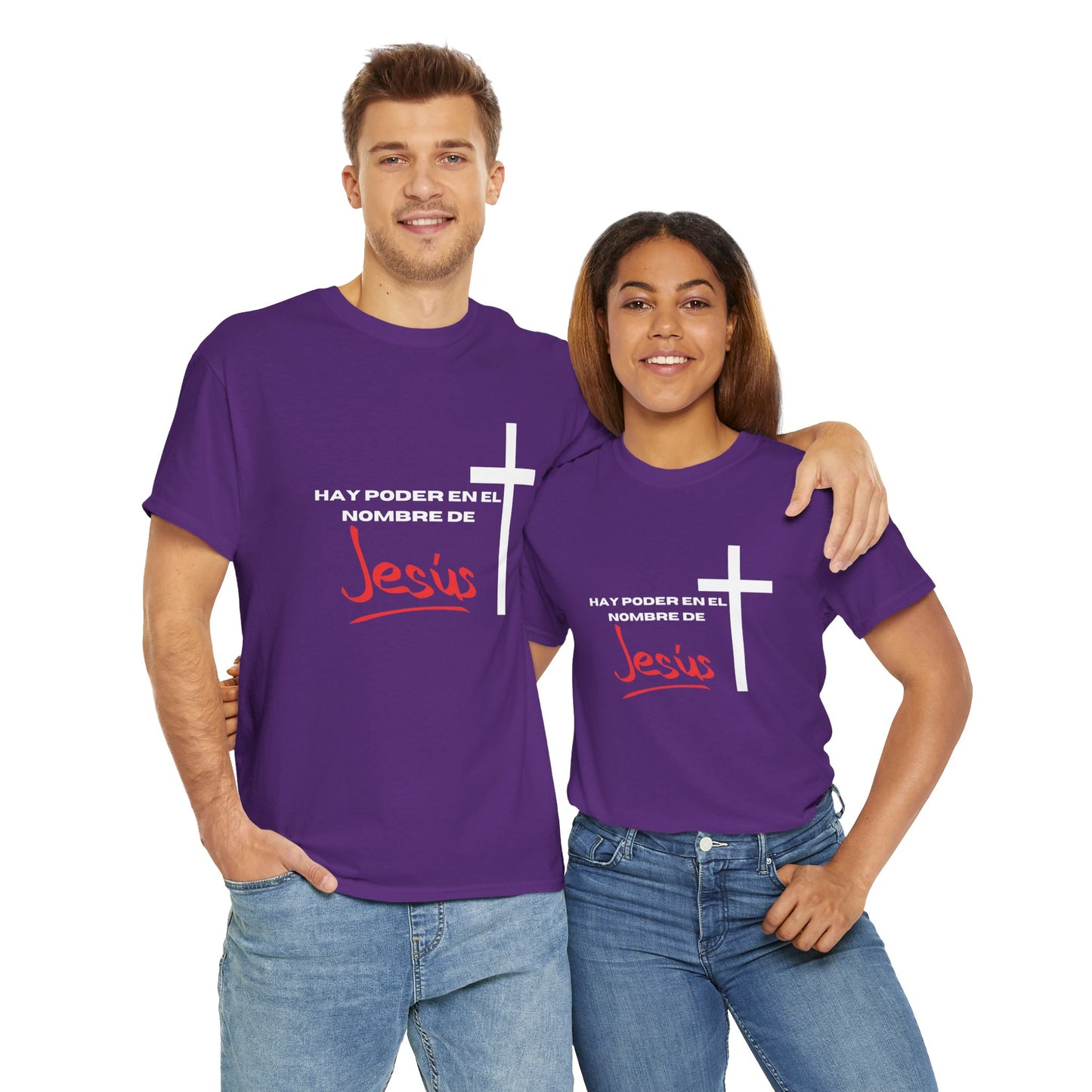 Hay poder en Jesus - Spanish - Unisex Heavy Cotton Tee