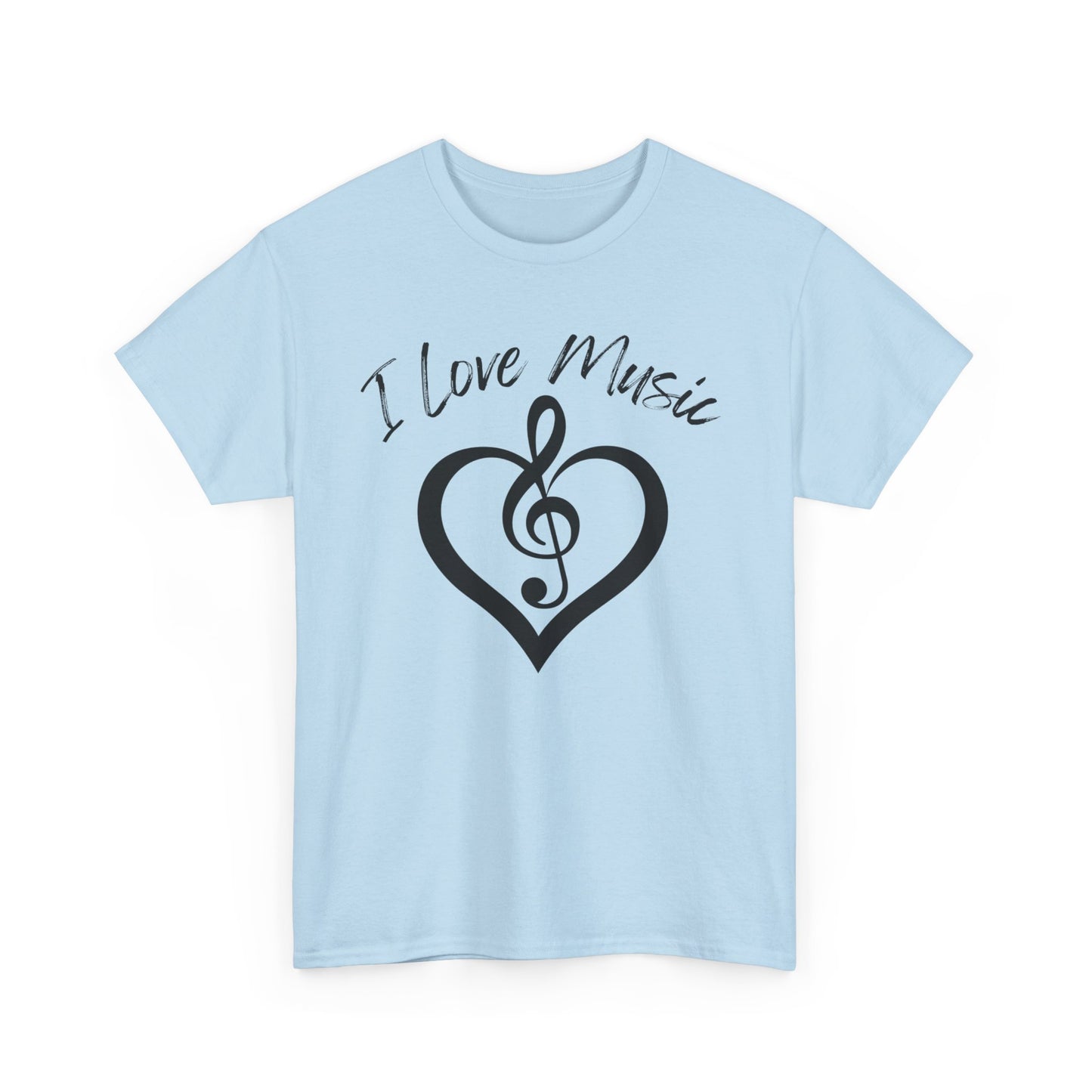 I Love Music - Unisex Heavy Cotton Tee