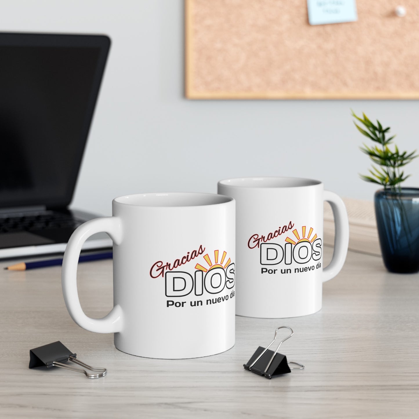 Gracias Dios - Ceramic Mug, (11oz)