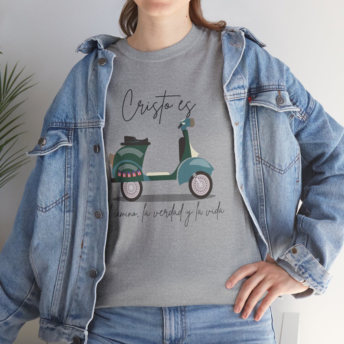 Cristo es - PR Flag Spanish - Unisex Heavy Cotton Tee