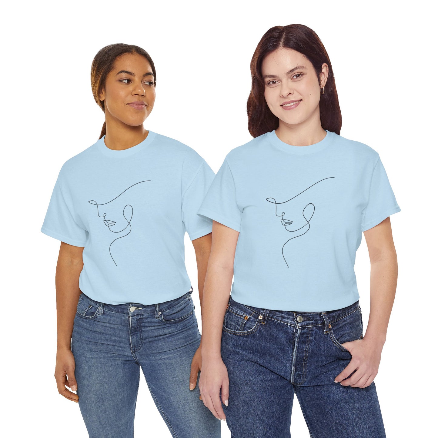Woman Face - Unisex Heavy Cotton Tee