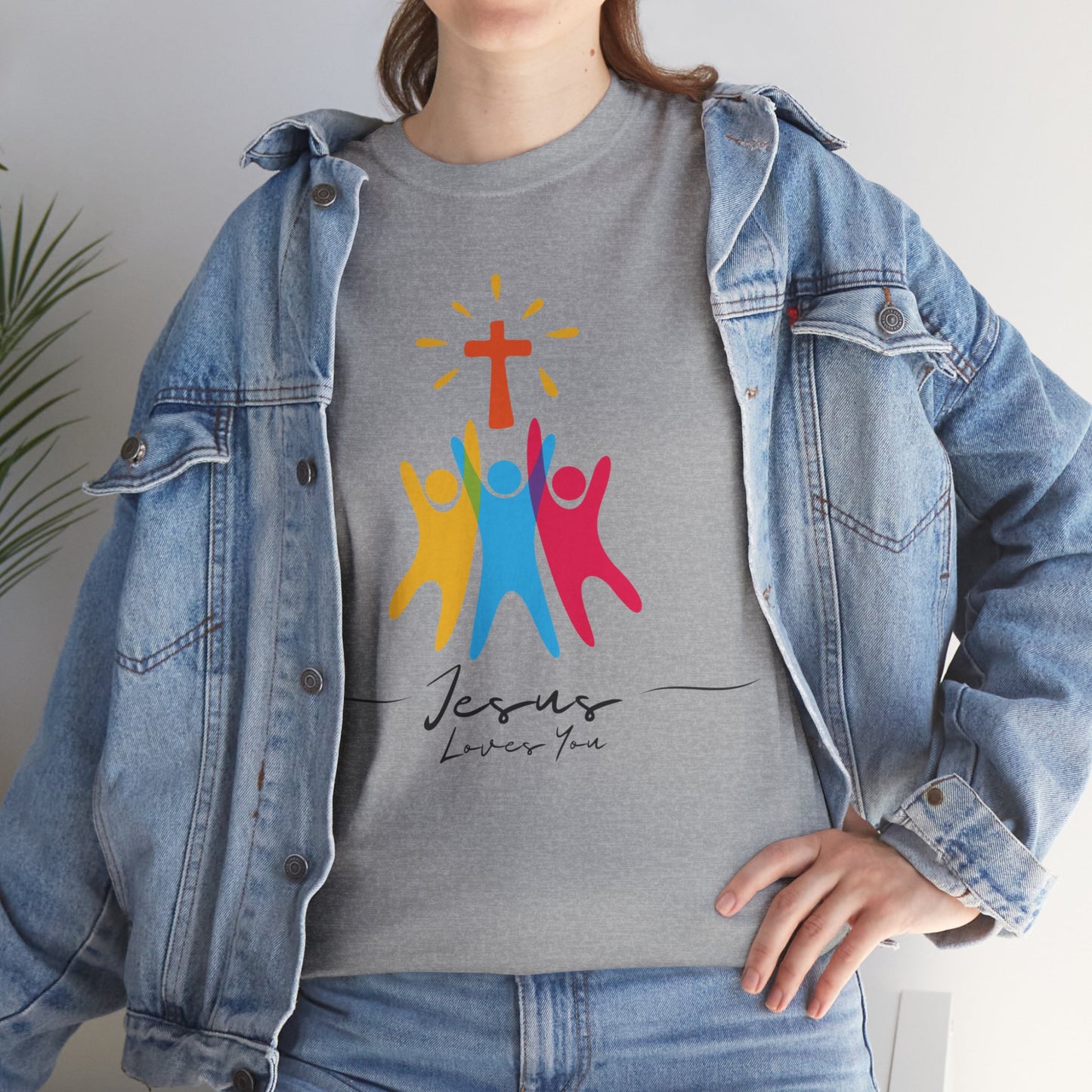 Jesus Loves You - Unisex Heavy Cotton Tee