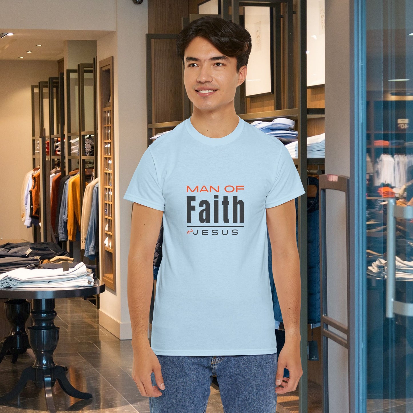 Christian Tee - Man of Faith