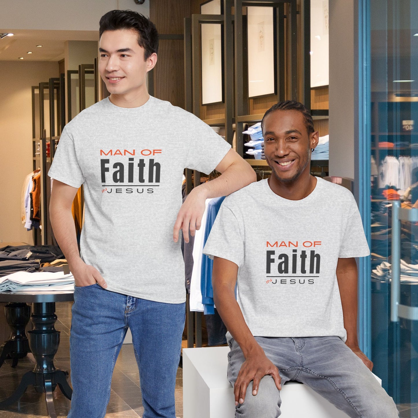 Christian Tee - Man of Faith