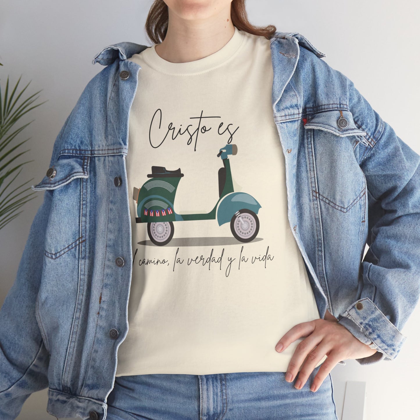 Cristo es - PR Flag Spanish - Unisex Heavy Cotton Tee