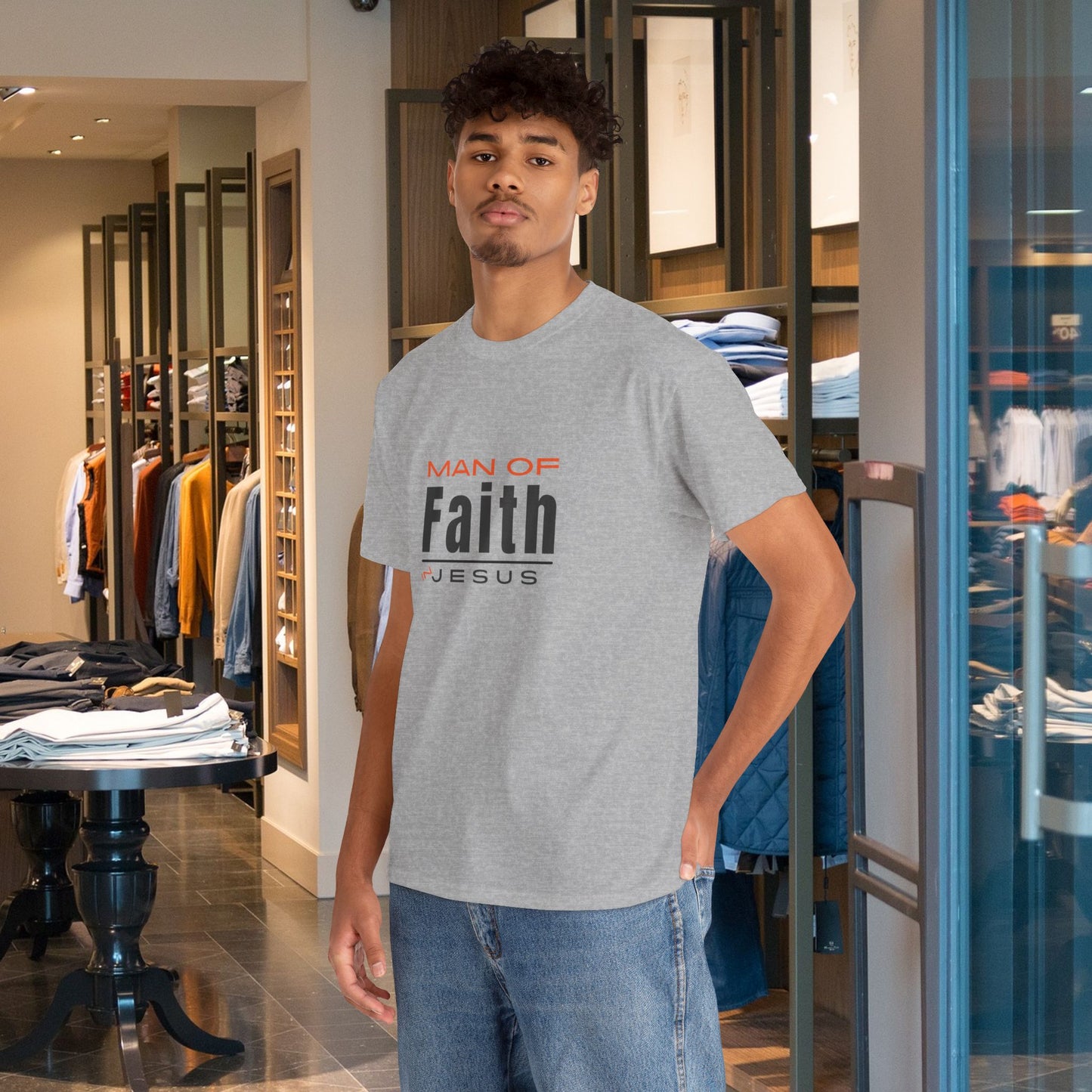 Christian Tee - Man of Faith
