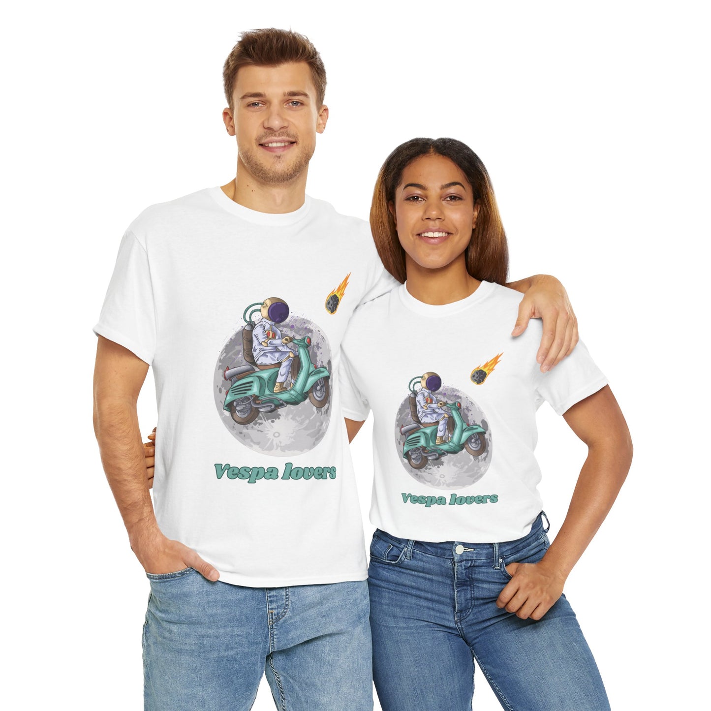 Vespa Lovers - Spanish - Unisex Heavy Cotton Tee