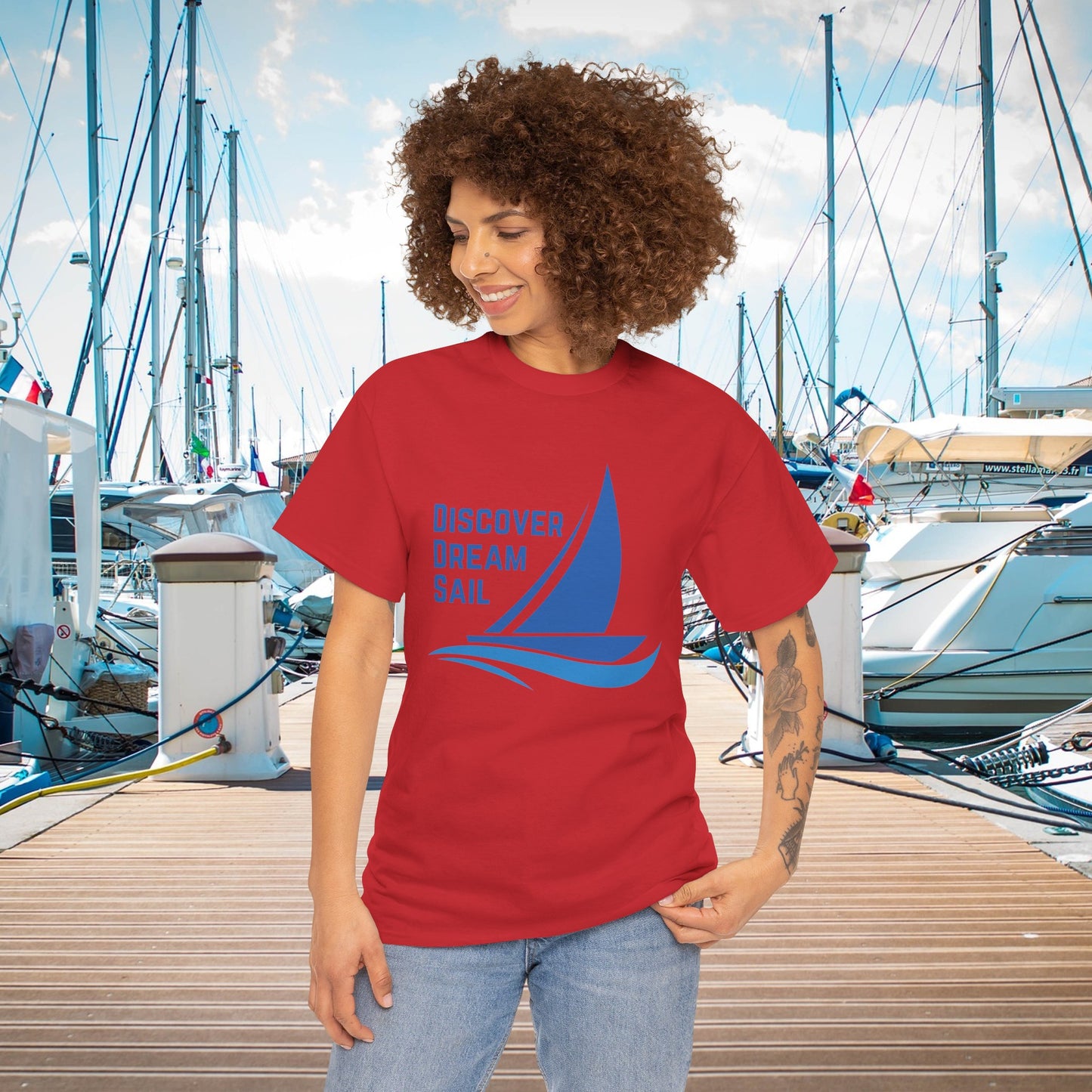 Discover Dream Sail - Unisex Heavy Cotton Tee