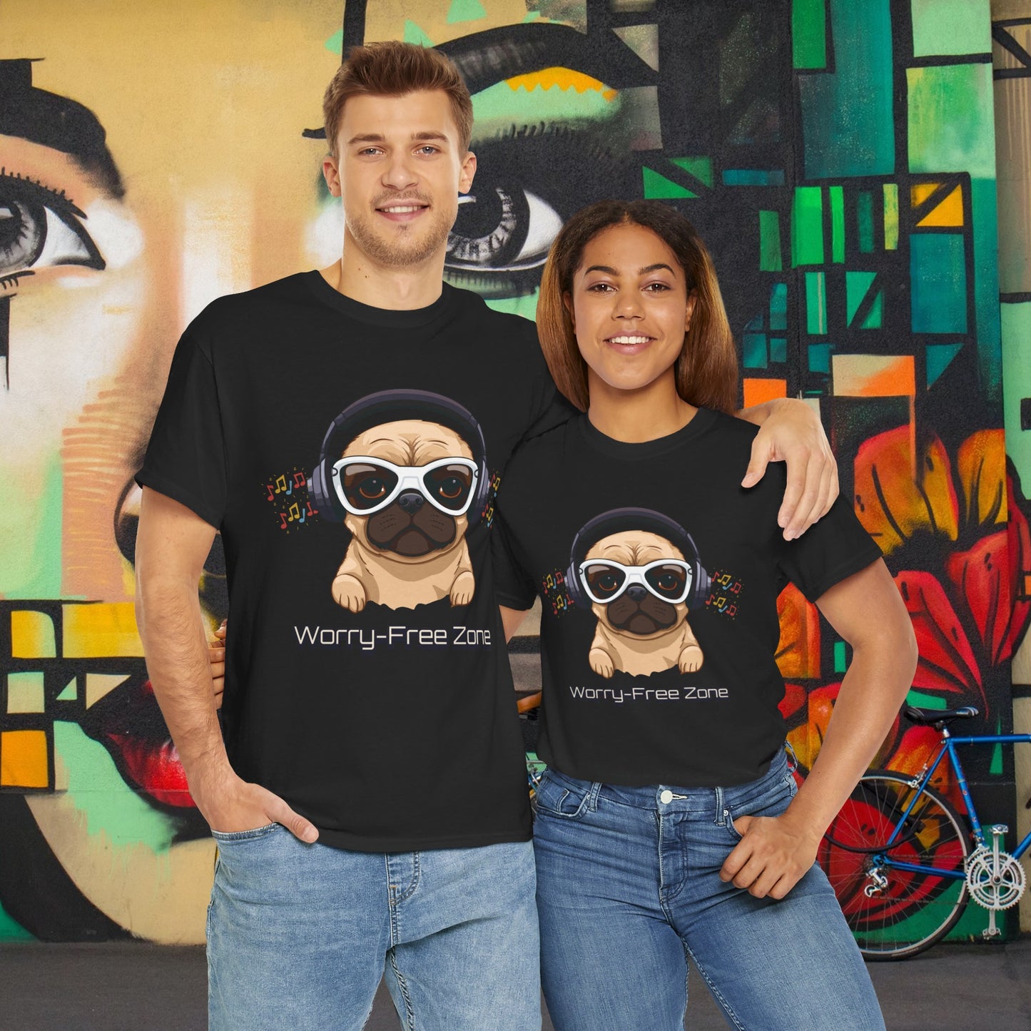 Worry-Free Zone - Unisex Heavy Cotton Tee