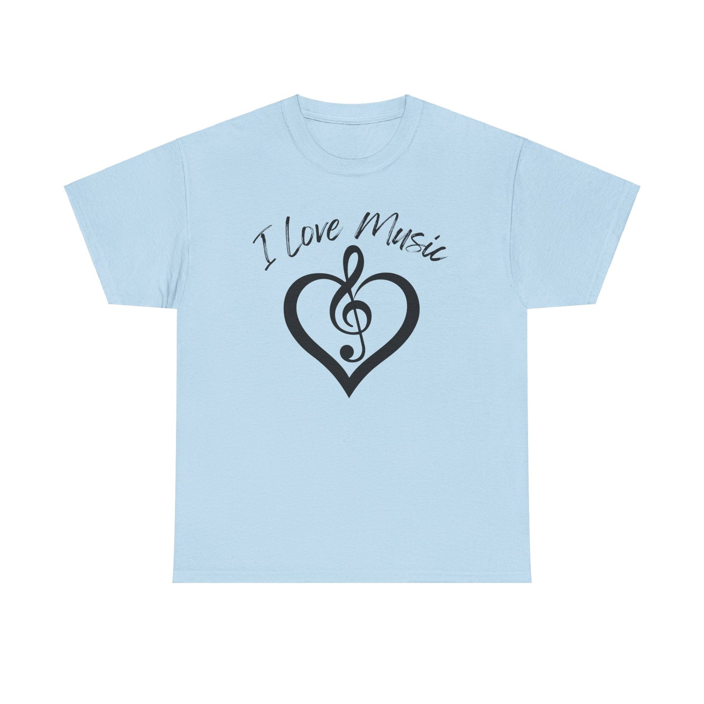I Love Music - Unisex Heavy Cotton Tee
