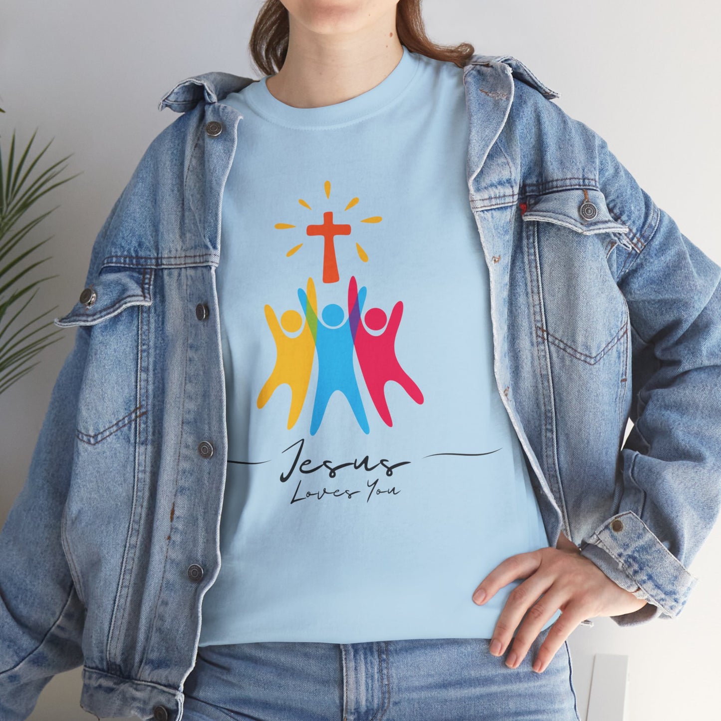 Jesus Loves You - Unisex Heavy Cotton Tee