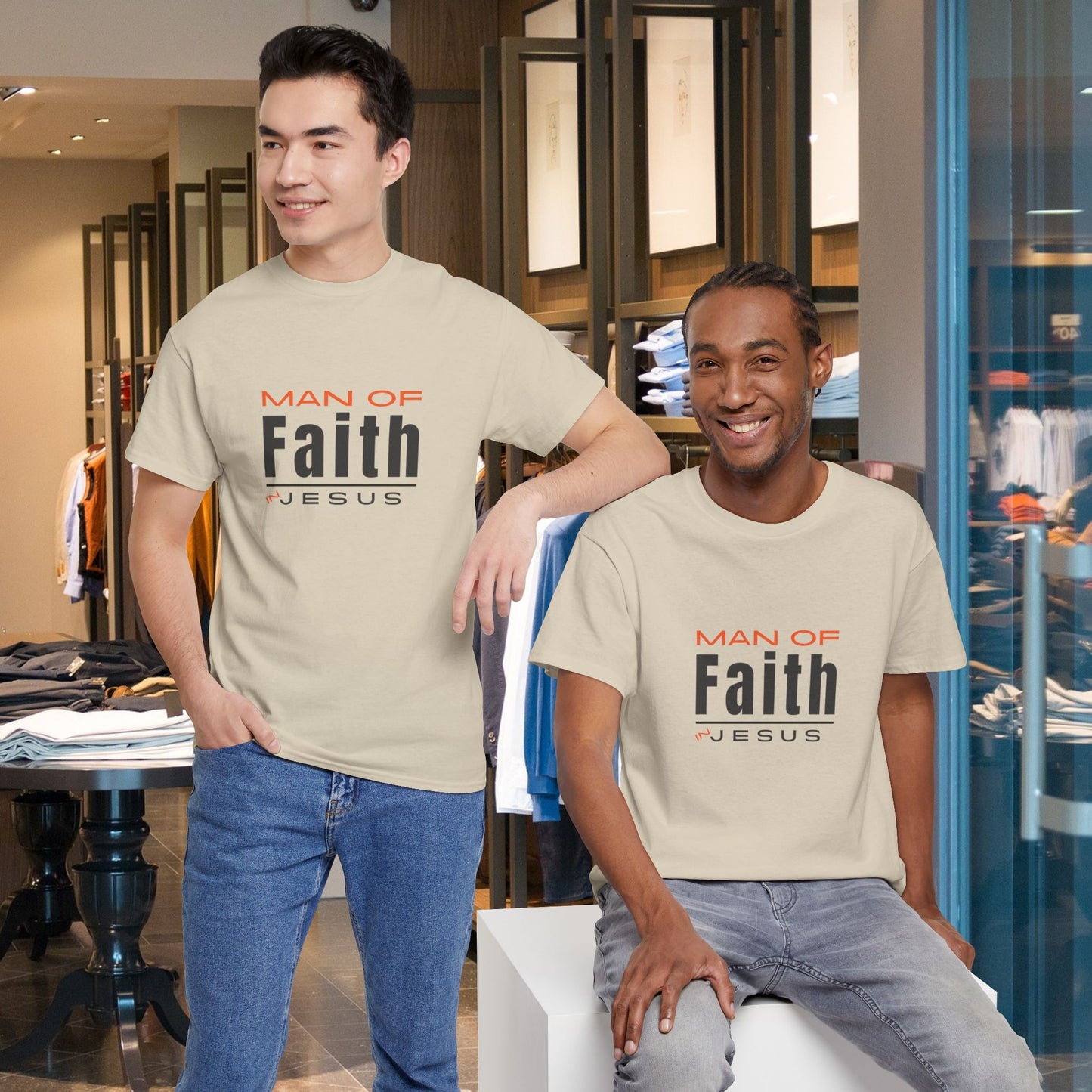 Christian Tee - Man of Faith