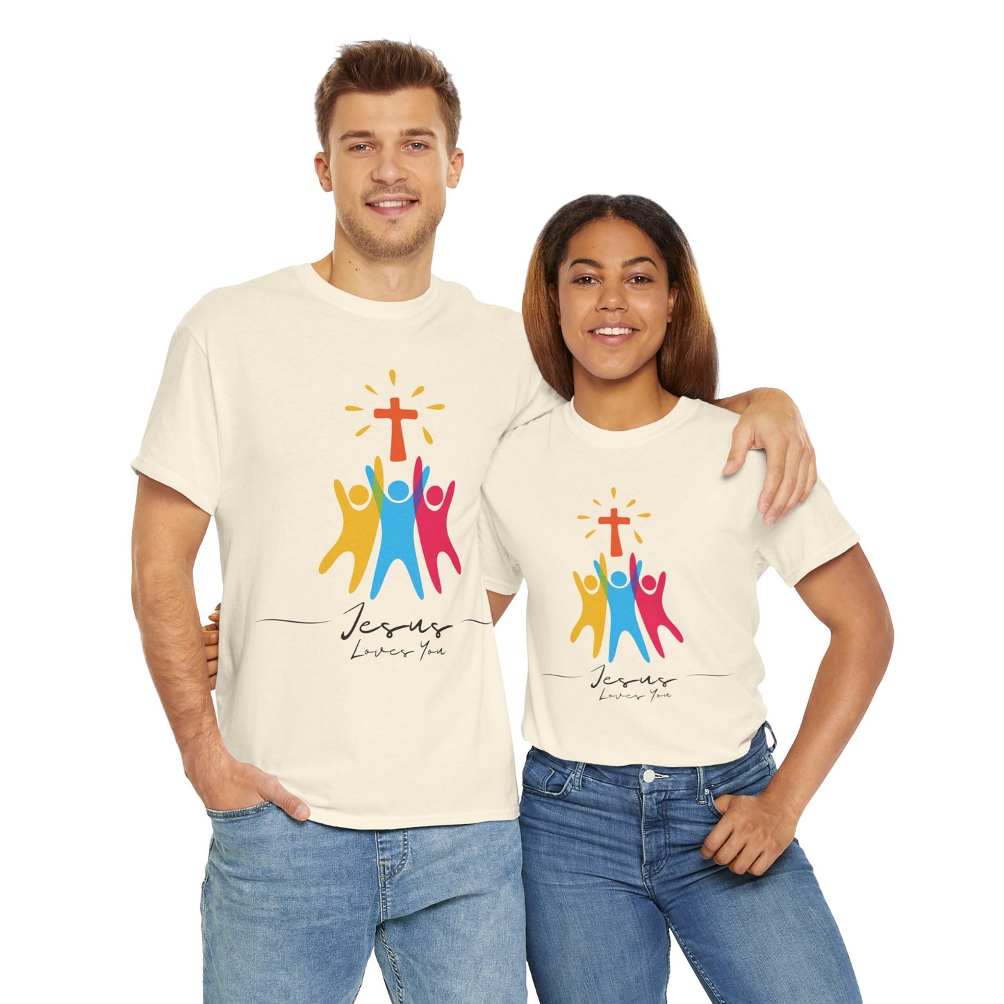 Jesus Loves You - Unisex Heavy Cotton Tee