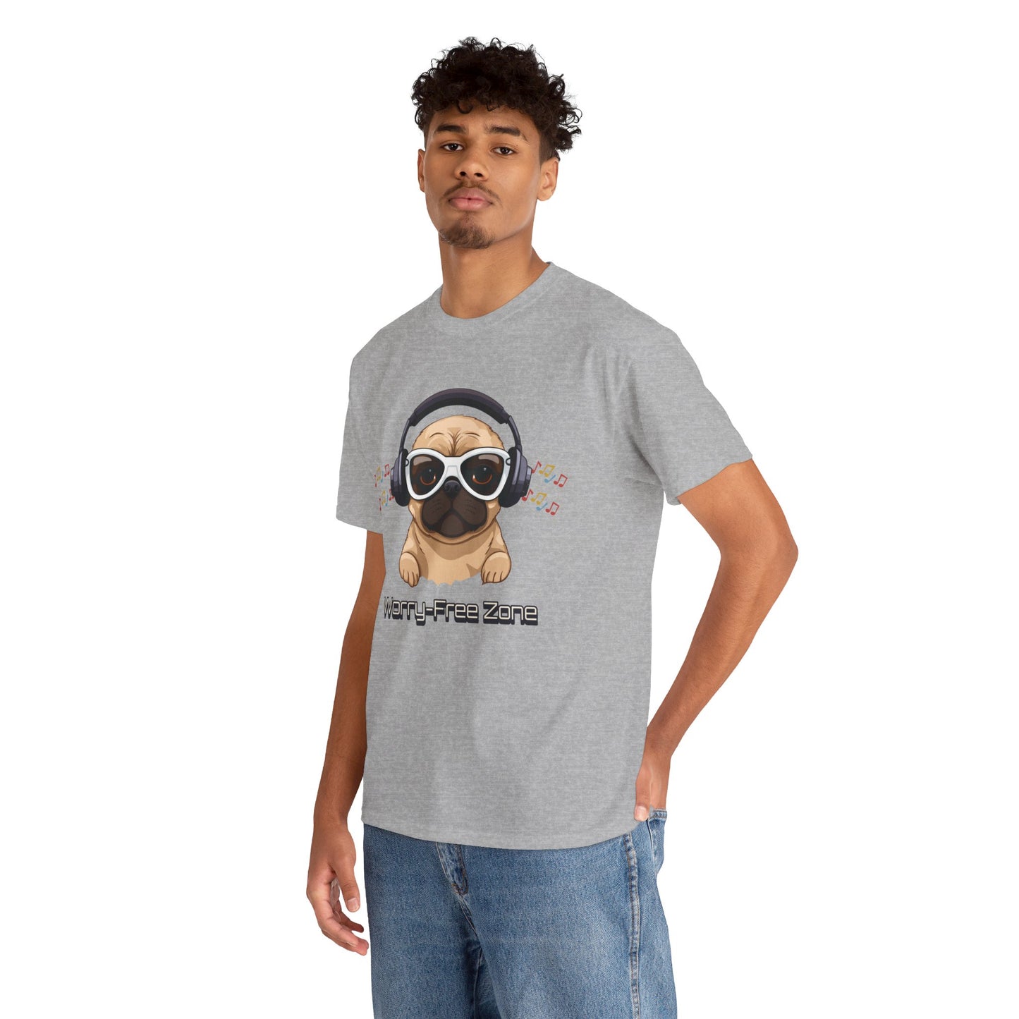 Worry-Free Zone - Unisex Heavy Cotton Tee