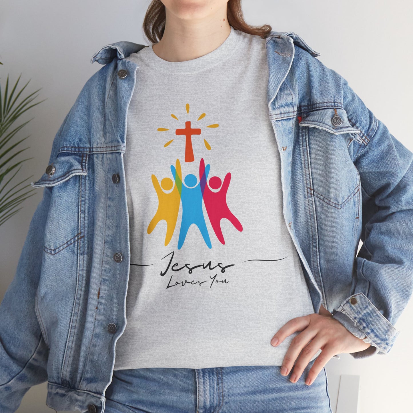 Jesus Loves You - Unisex Heavy Cotton Tee
