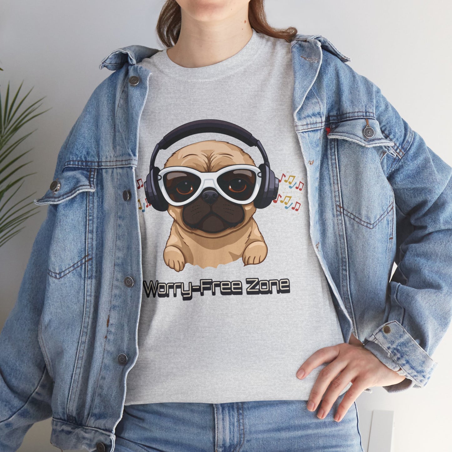 Worry-Free Zone - Unisex Heavy Cotton Tee