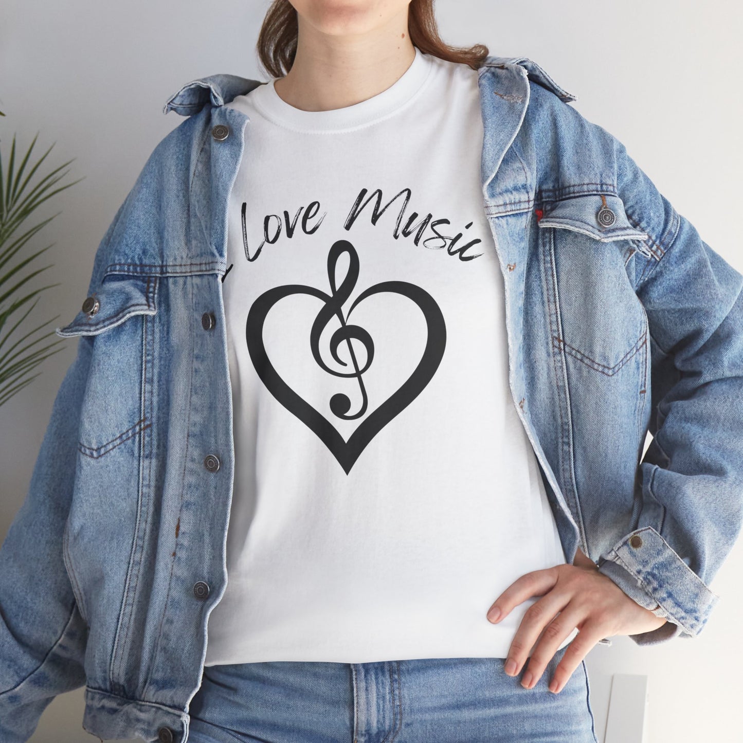 I Love Music - Unisex Heavy Cotton Tee