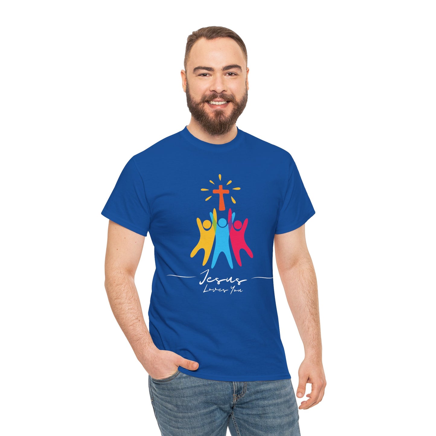Jesus Loves You - Unisex Heavy Cotton Tee