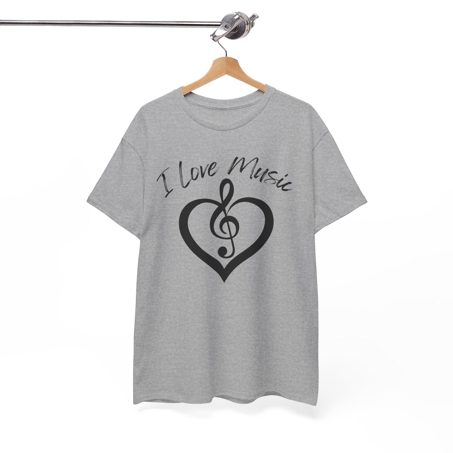 I Love Music - Unisex Heavy Cotton Tee