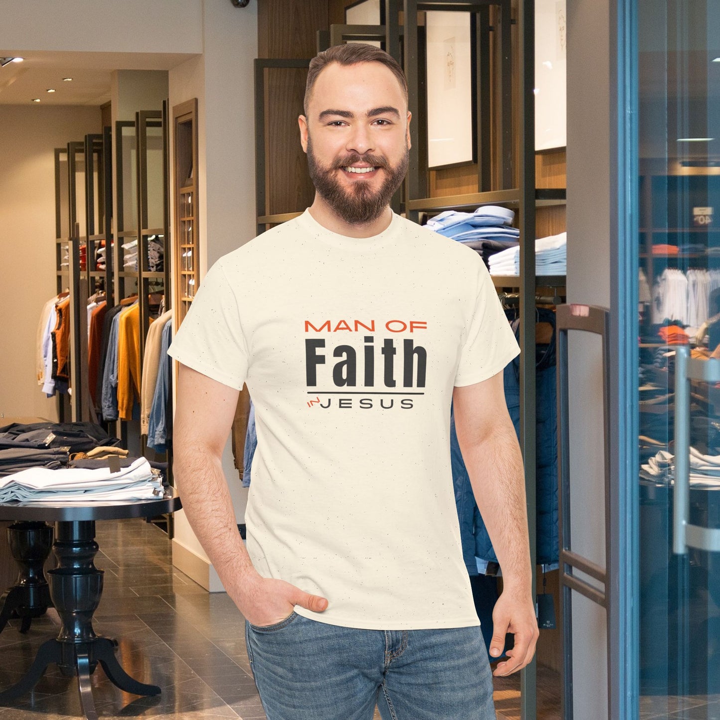 Christian Tee - Man of Faith